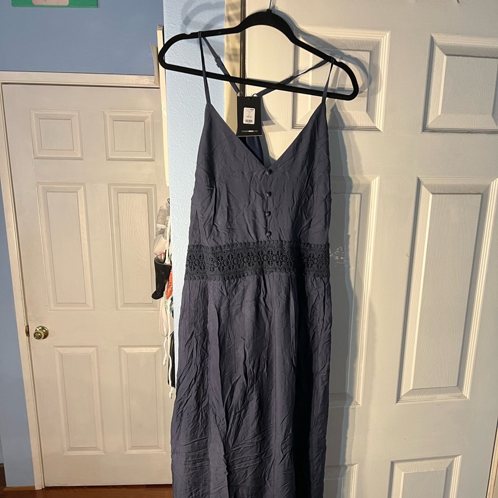 Navy maxi dress